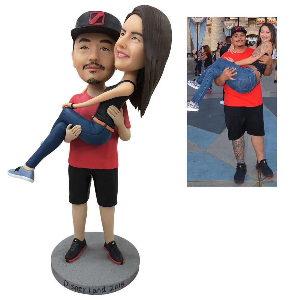 Fully Customizable 2 Person Bobbleheads Gift For Couple