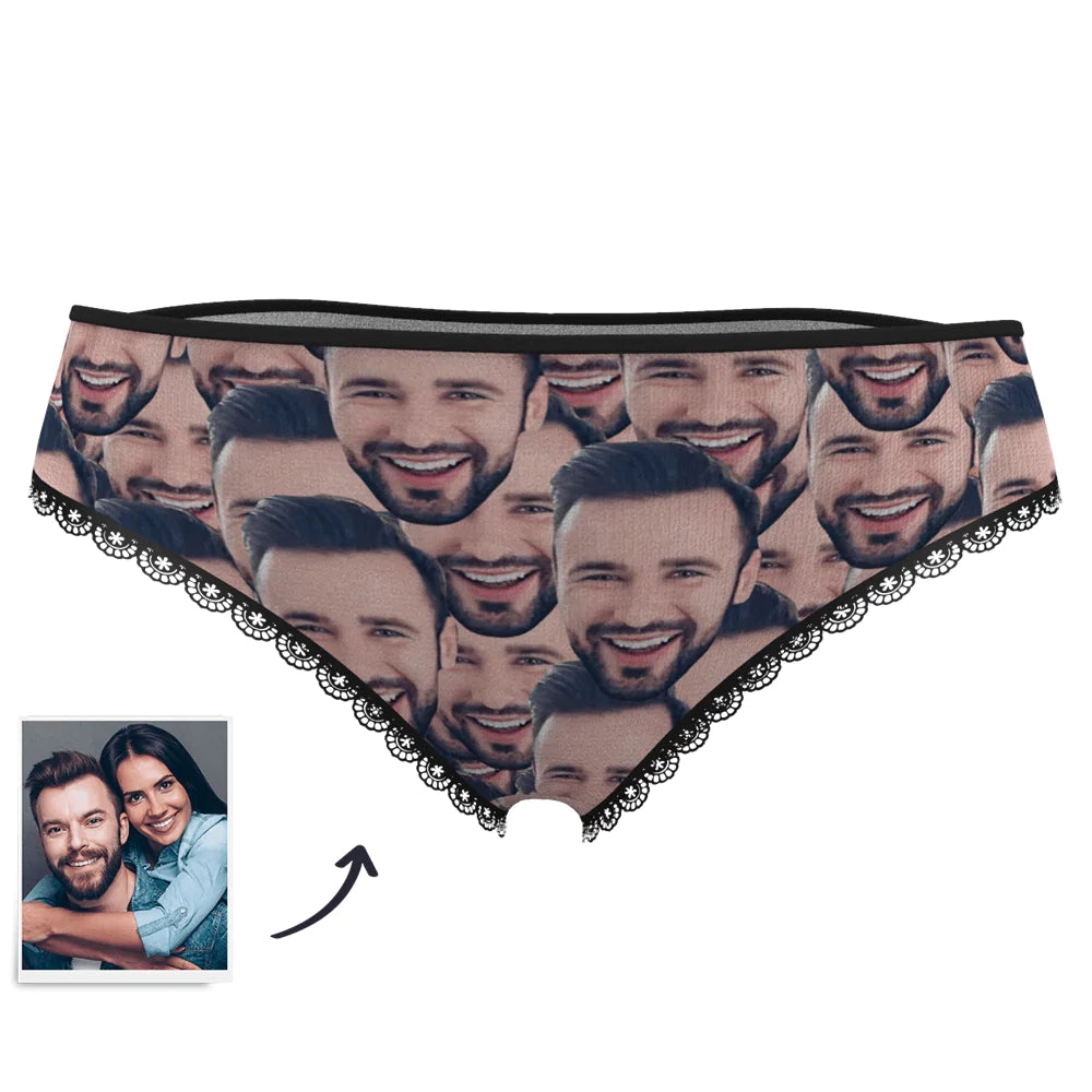 Custom Face Mash Womens Panties Gift for Her