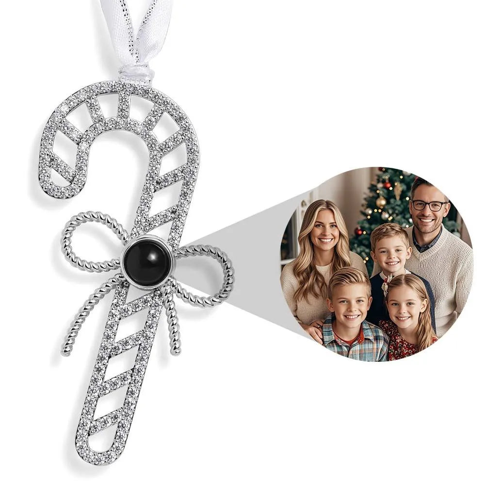 Personalized Projection Snowflake Ornament Custom Photo Christmas Gift For Her