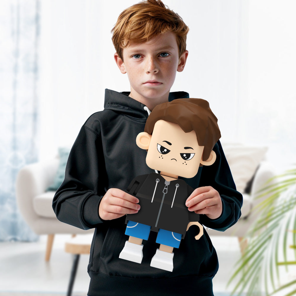 Custom Cute Face Giantfigure Personalized Photo Hoodie Boy Giantfigure Turn Your Photo into Giantfigure Gifts