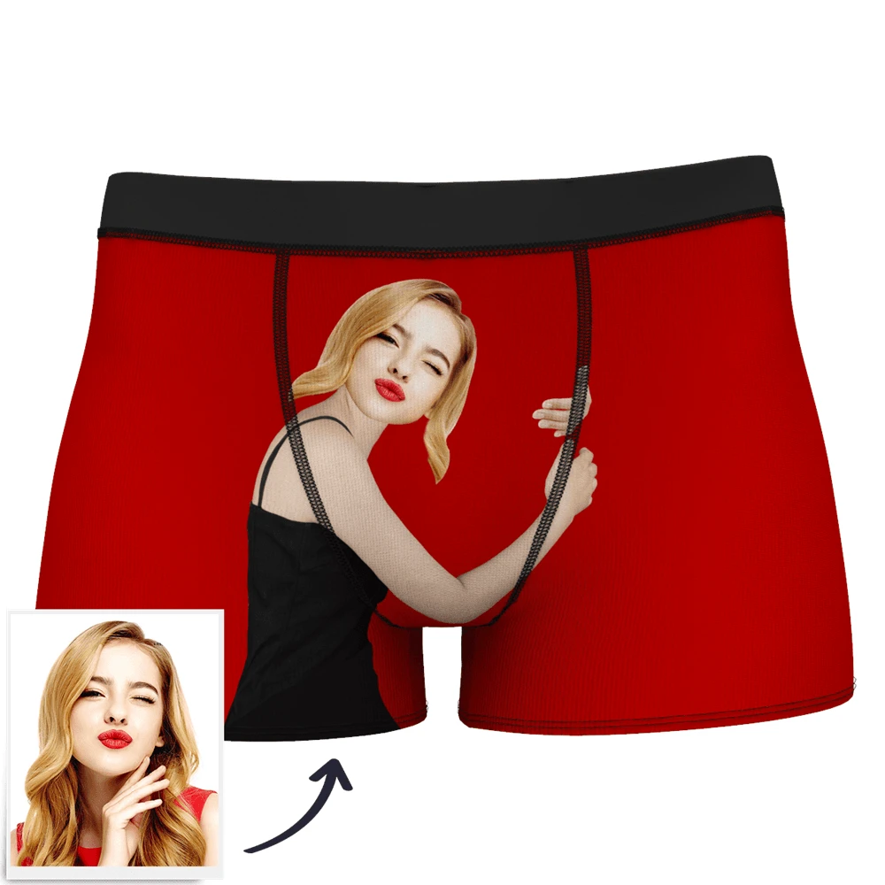 Valentine's Day Custom Face Boxer Popular Boxer Shorts Men's Underwear For Gifts