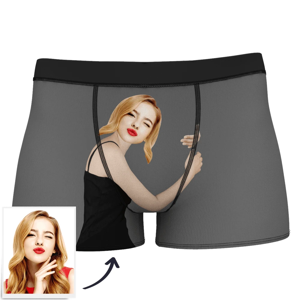 Valentine's Day Custom Face Boxer Popular Boxer Shorts Men's Underwear For Gifts