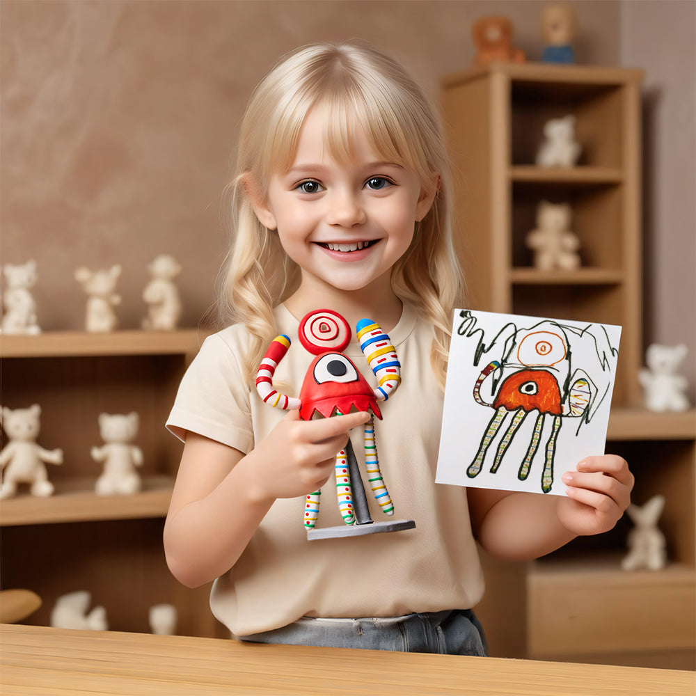 Custom Drawing From Bobblehead Personalized Photo to Bobblehead Replica Unique Gifts for Kids