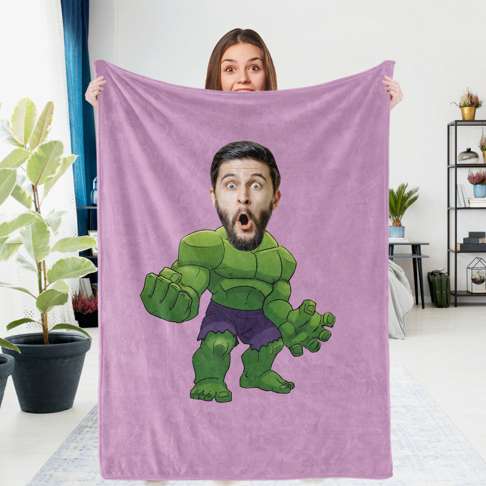 Custom Photo Blanket Unique Hulk Personalized Photo Gifts Unique Customized Gifts