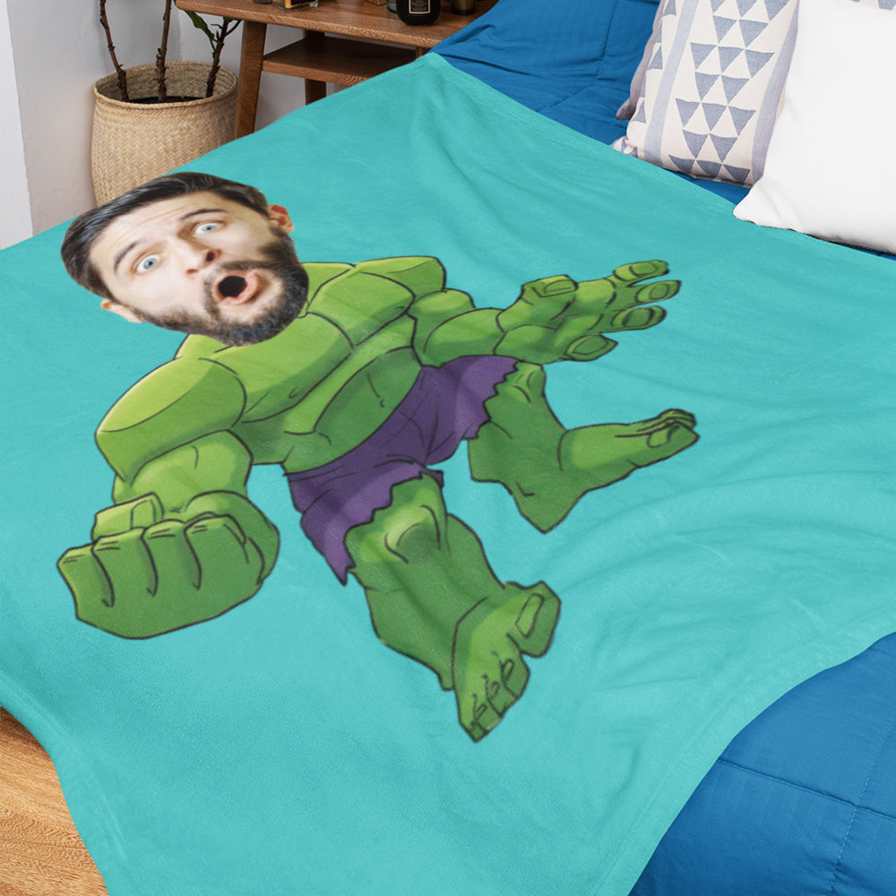 Custom Photo Blanket Unique Hulk Personalized Photo Gifts Unique Customized Gifts