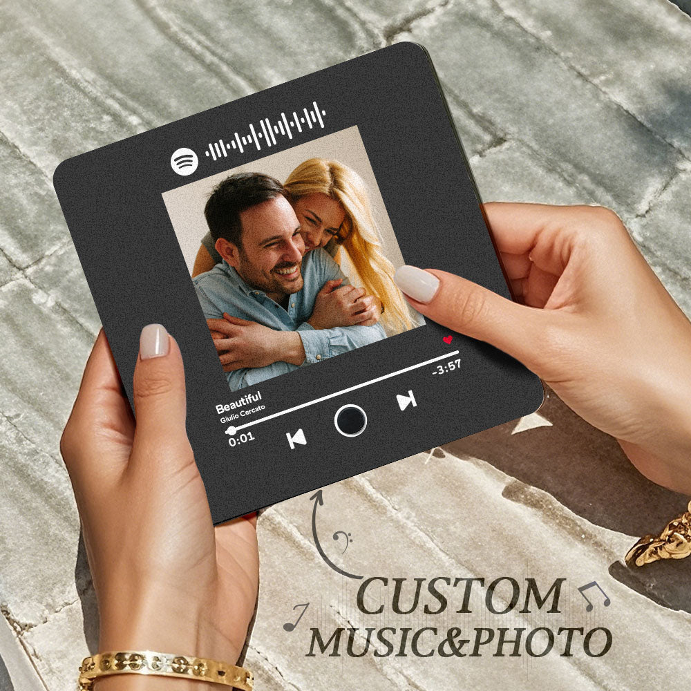 Personalized Photo Album Music Fridge Magnet Music Wall Photo Sticker Music Movement That Can Be Played Without Cell Phone Music Fridge Magnet Pro Can Play Songs