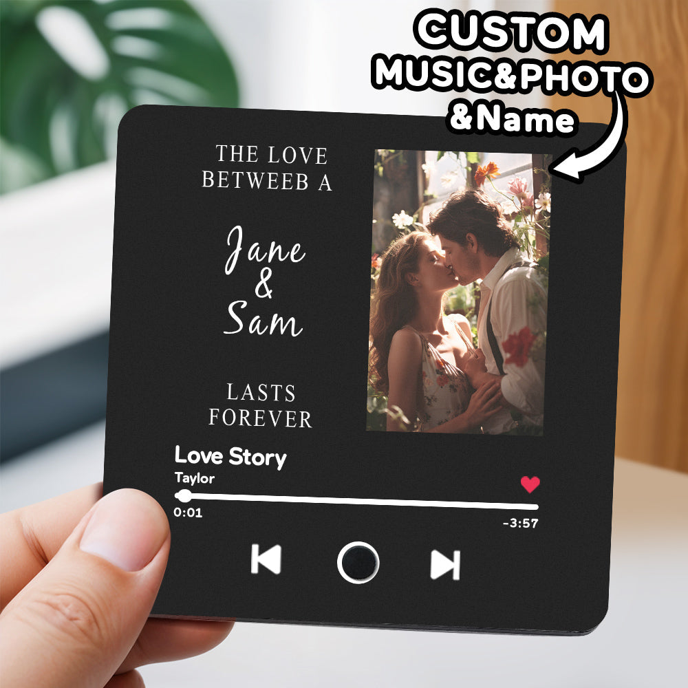 Customized Album Music Fridge Magnet Personalized Moon Phase Music Fridge Magnet Can Play Songs and Adjust Volume