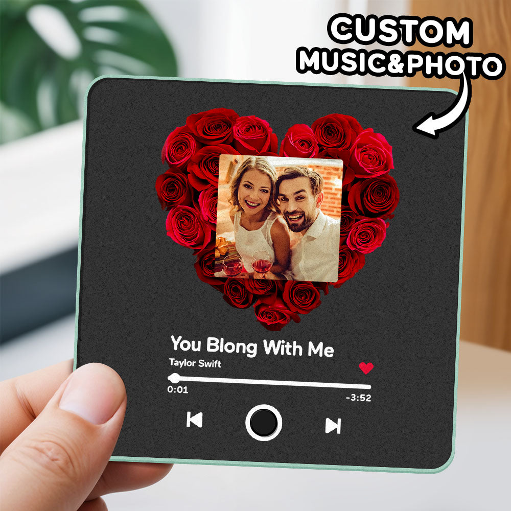 Personalized Photo Album Music Fridge Magnet Music Wall Photo Sticker Music Movement That Can Be Played Without Cell Phone Music Fridge Magnet Pro Can Play Songs