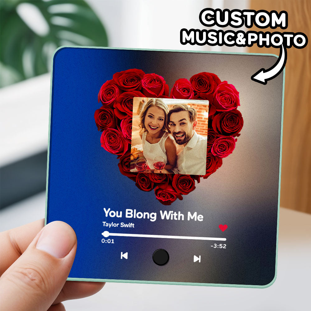 Personalized Photo Album Music Fridge Magnet Music Wall Photo Sticker Music Movement That Can Be Played Without Cell Phone Music Fridge Magnet Pro Can Play Songs