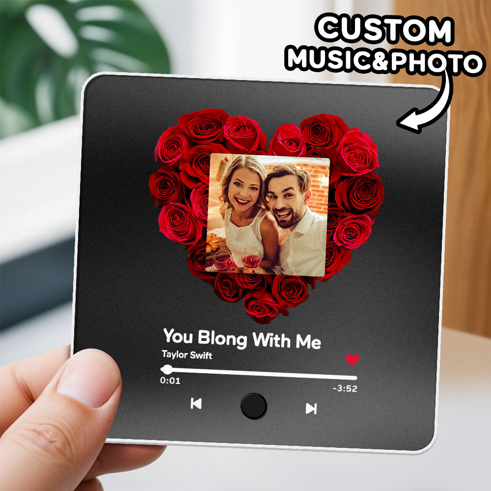 Personalized Photo Album Music Fridge Magnet Music Wall Photo Sticker Music Movement That Can Be Played Without Cell Phone Music Fridge Magnet Pro Can Play Songs