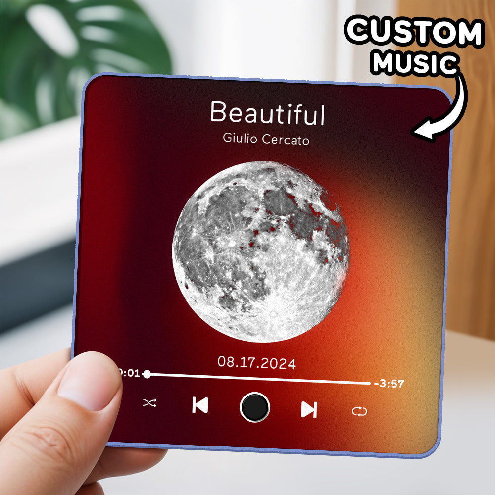 Personalized Photo Album Music Fridge Magnet Music Wall Photo Sticker Music Movement That Can Be Played Without Cell Phone Music Fridge Magnet Pro Can Play Songs