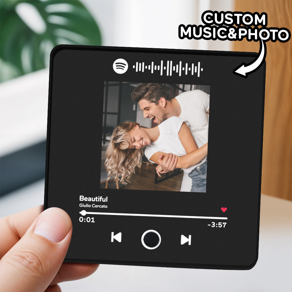 Personalized Photo Album Music Fridge Magnet Music Wall Photo Sticker Music Movement That Can Be Played Without Cell Phone Music Fridge Magnet Pro Can Play Songs