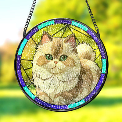 Personalized Pet Stained Glass Art Suncatcher Pet Memorial Ornament Gifts for Pet Lovers