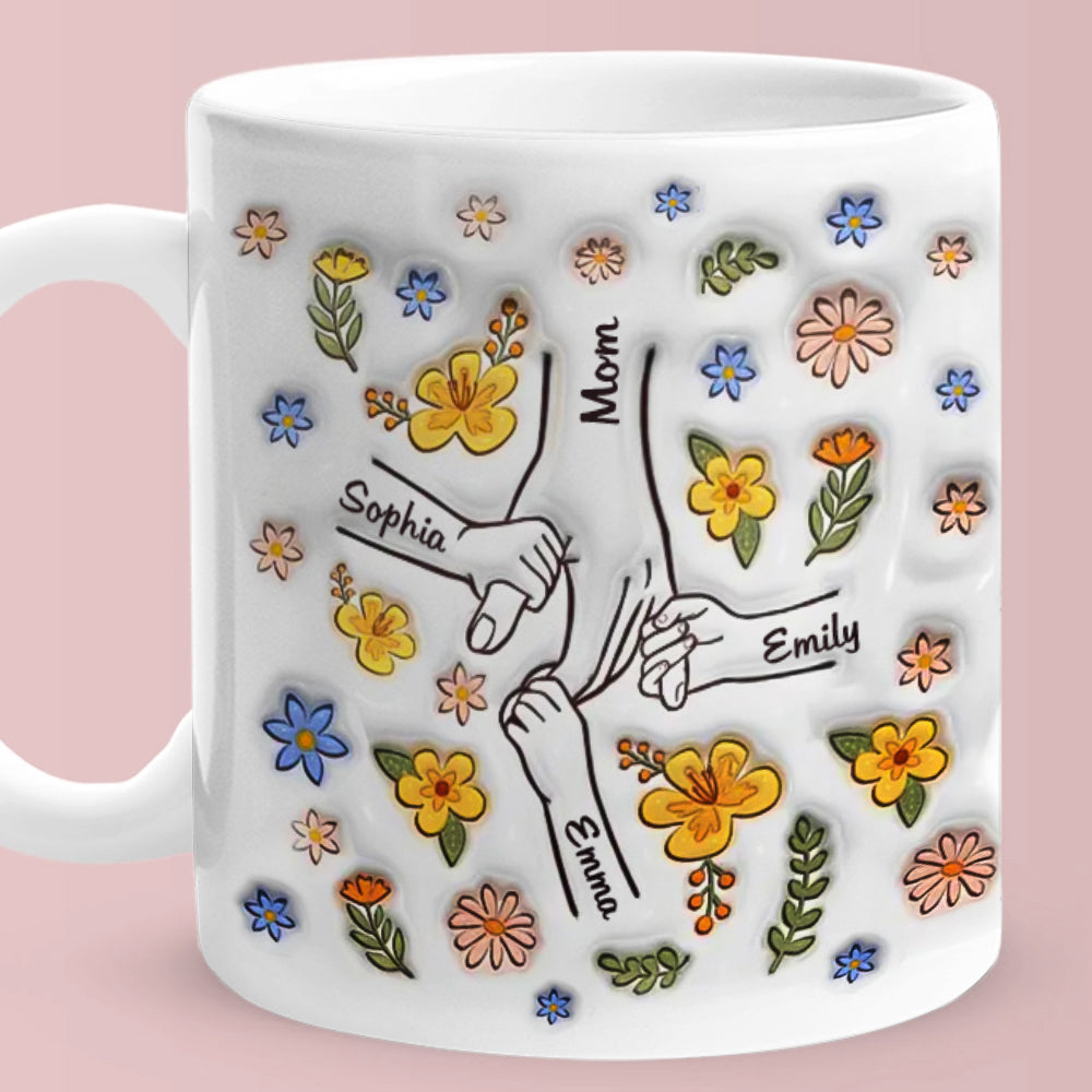 Heartwarming Custom 3D Printed Mug - Loving Gift for Moms and Grandmas