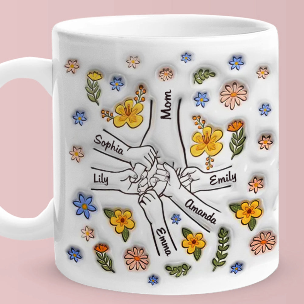 Heartwarming Custom 3D Printed Mug - Loving Gift for Moms and Grandmas