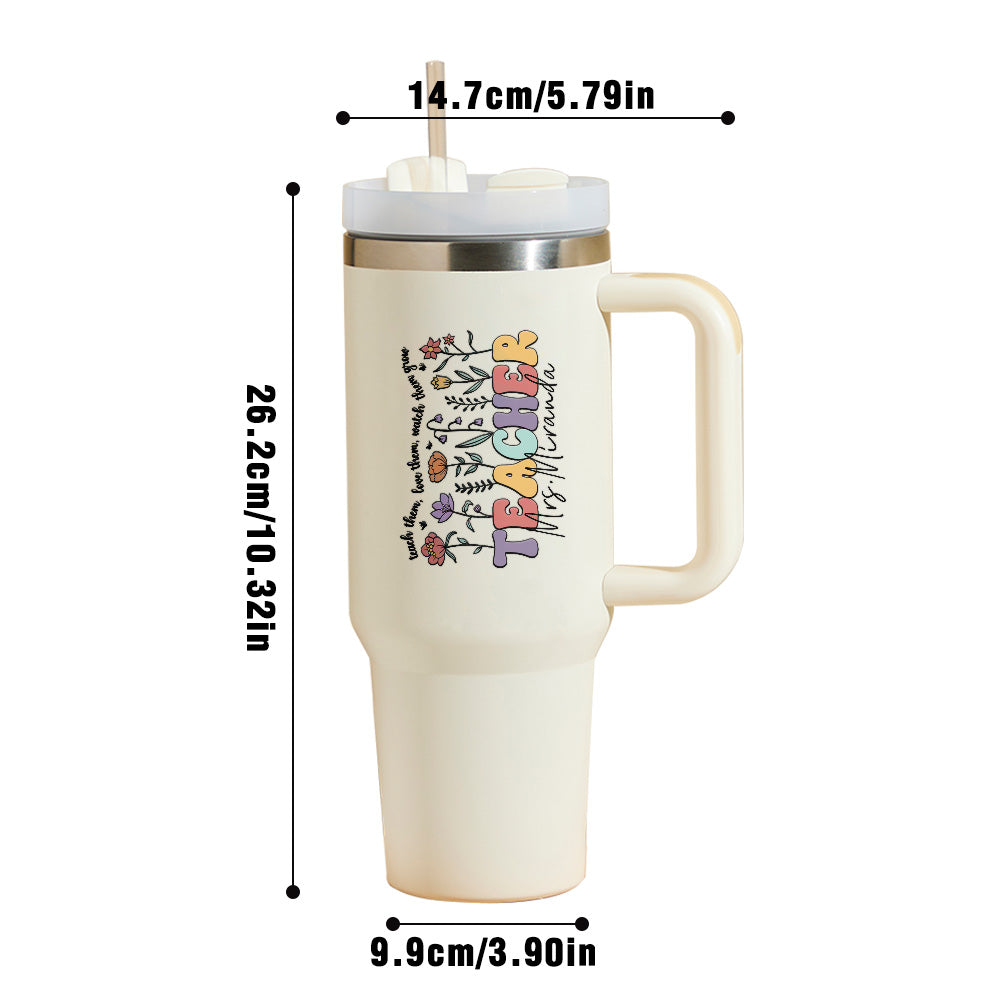 Personalized Teacher 40oz Tumbler Back to School Gift