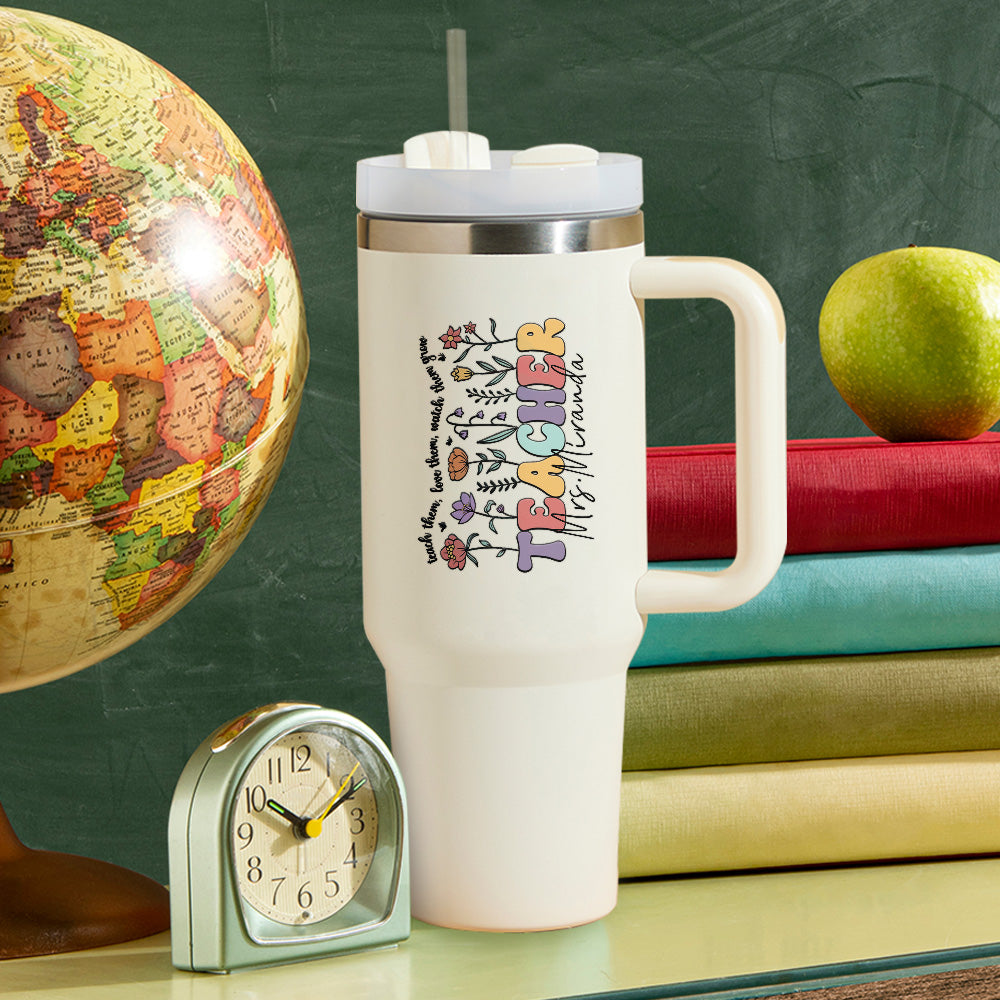 Personalized Teacher 40oz Tumbler Back to School Gift