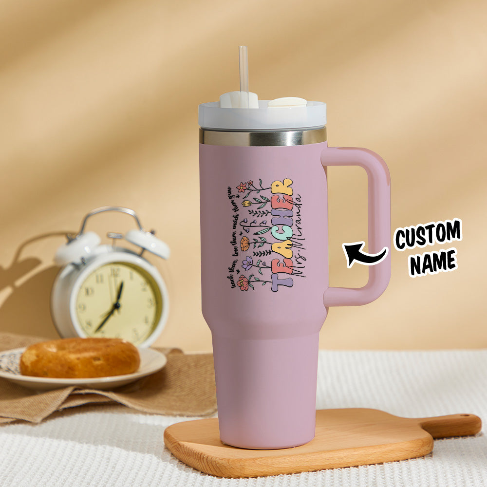 Personalized Teacher 40oz Tumbler Back to School Gift