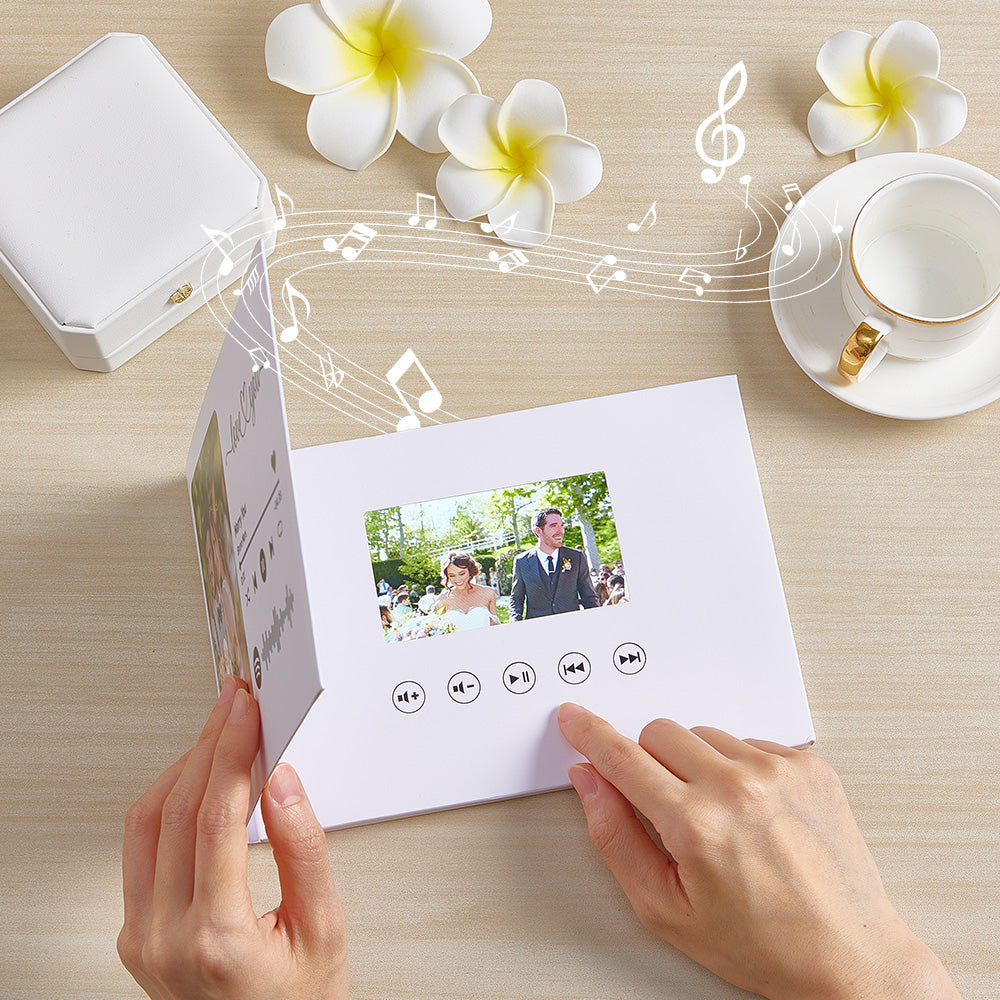 Personalized Video Greeting Card Custom Video Brochures Video Book Gift for Lover