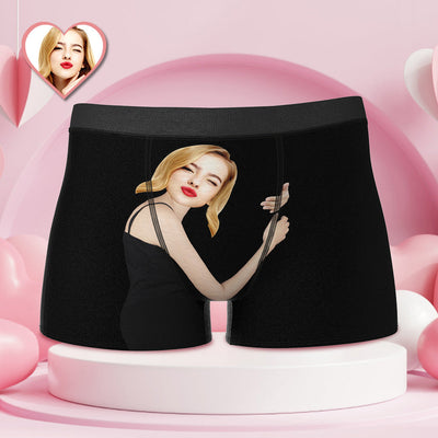 Valentine's Day Custom Face Boxer Popular Boxer Shorts Men's Underwear For Gifts - mysiliconefoodbag