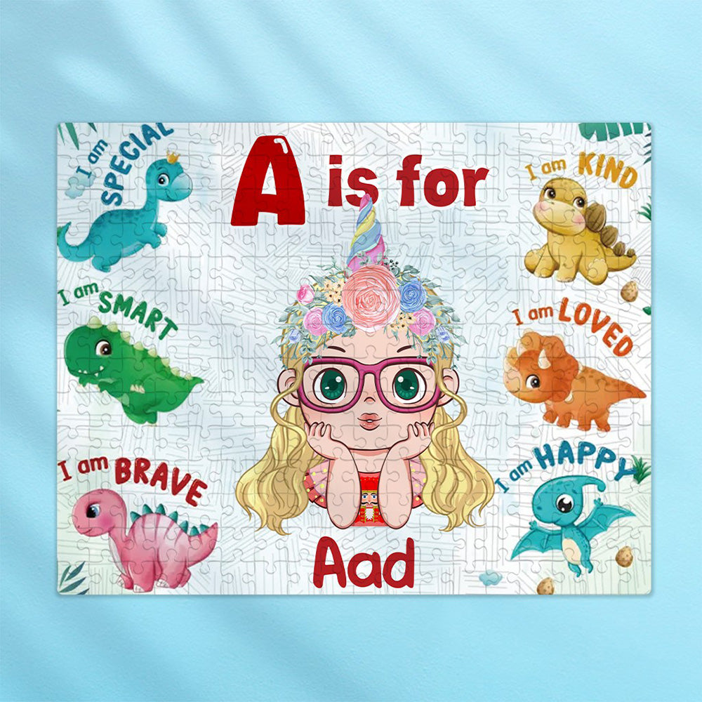 Jigsaw Puzzle Personalized - HAPPY BIRTHDAY | Gift For Grandkid - Gift for Kids - Trendy 2024 New 2024 - Personalized Puzzle