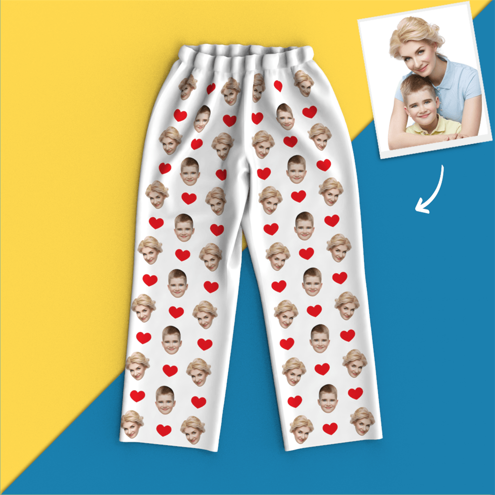 Custom Face Pajamas - Heart