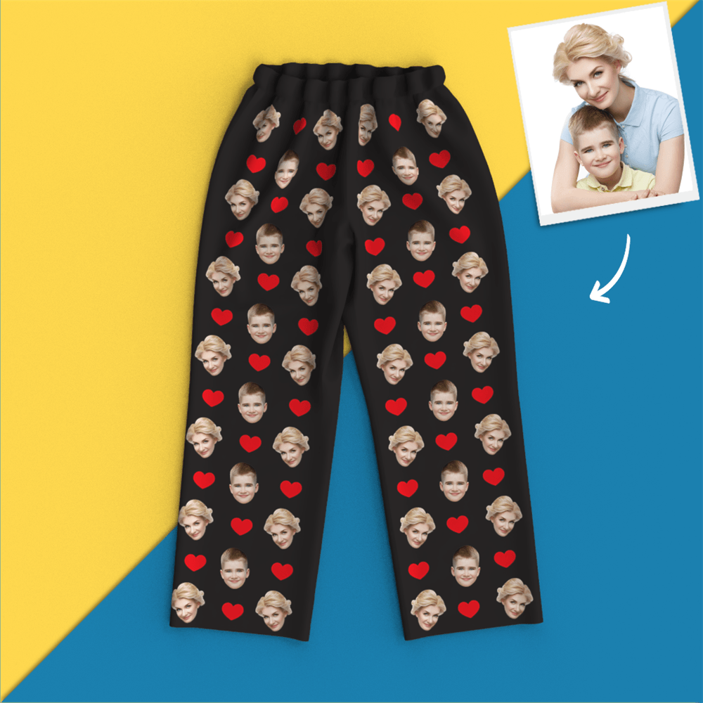 Custom Face Pajamas - Heart