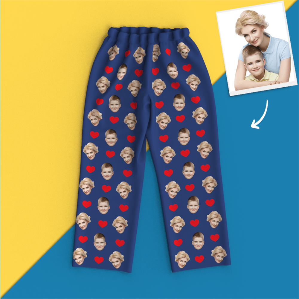 Custom Face Pajamas - Heart