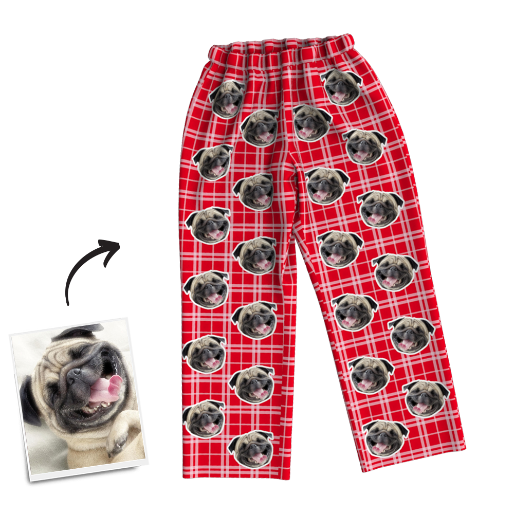 Custom Photo Pajama Pants, Sleepwear, Nightwear