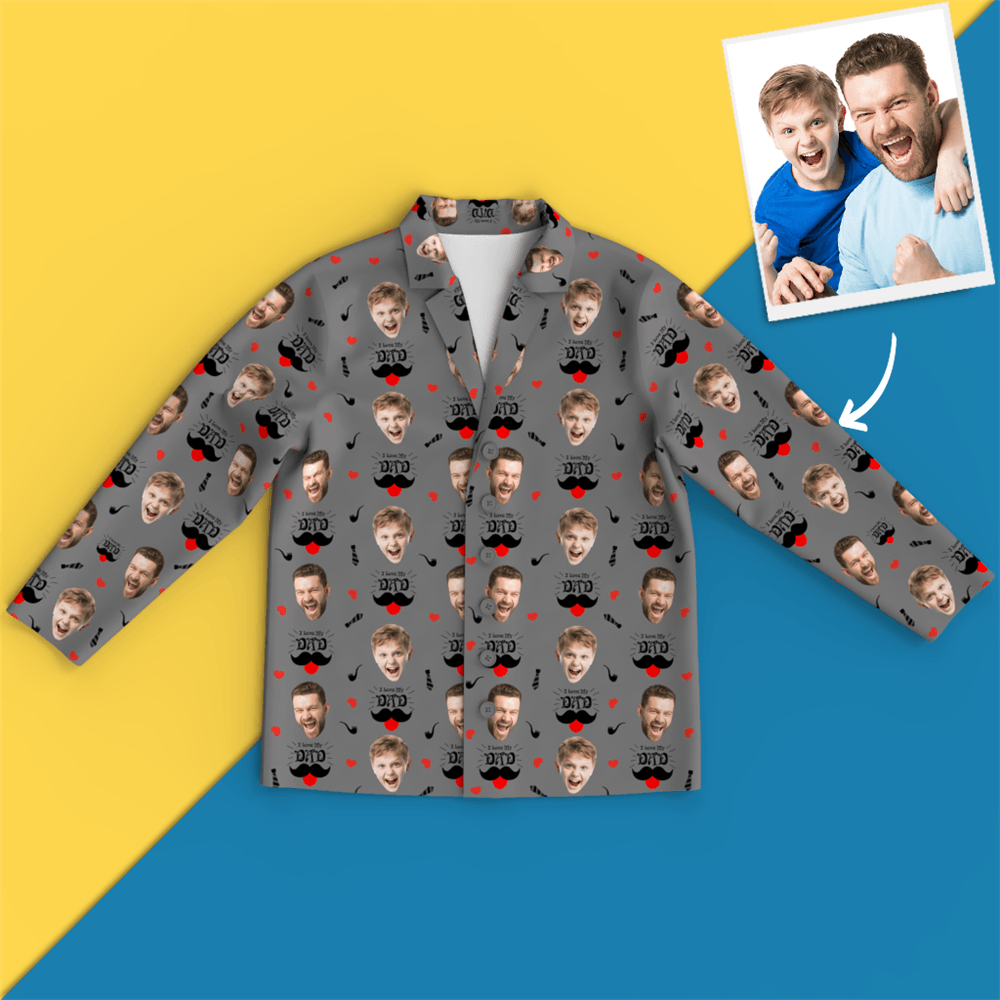 Custom Face Pajamas - Dad I Love You