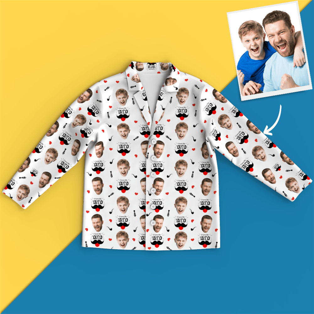 Custom Face Pajamas - Dad I Love You