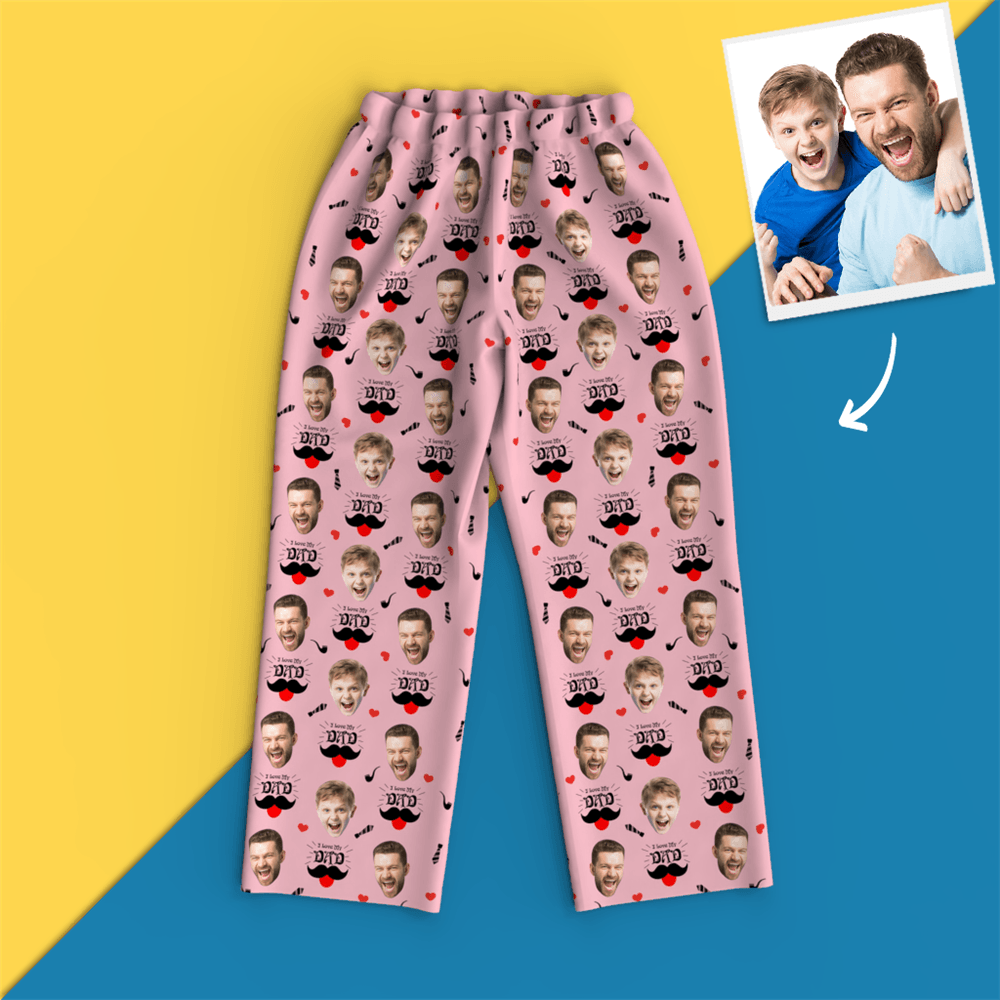 Custom Face Pajamas - Dad I Love You