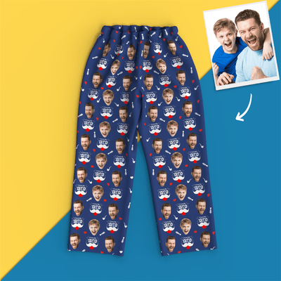 Custom Face Pajamas Home Pajamas - I Love My Dad - mysiliconefoodbag