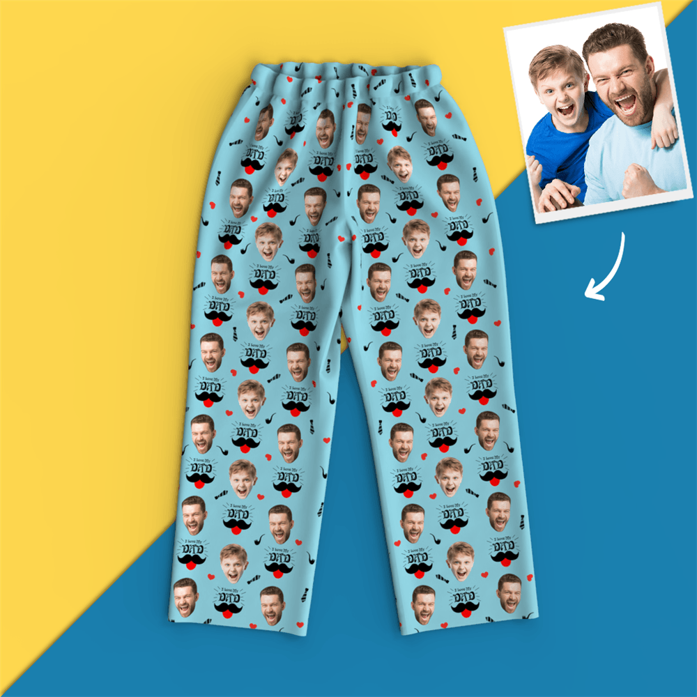 Custom Face Pajamas - Dad I Love You