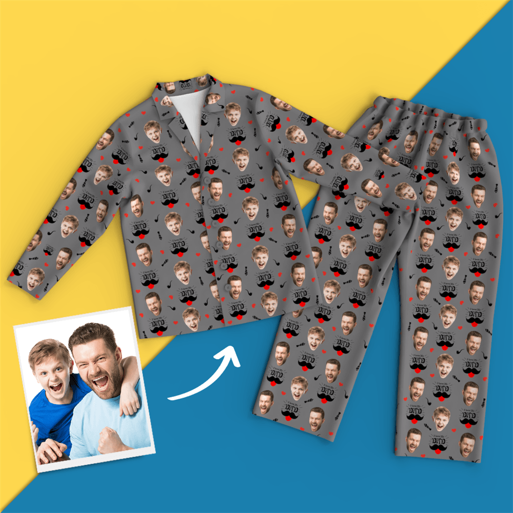 Custom Face Pajamas - Dad I Love You