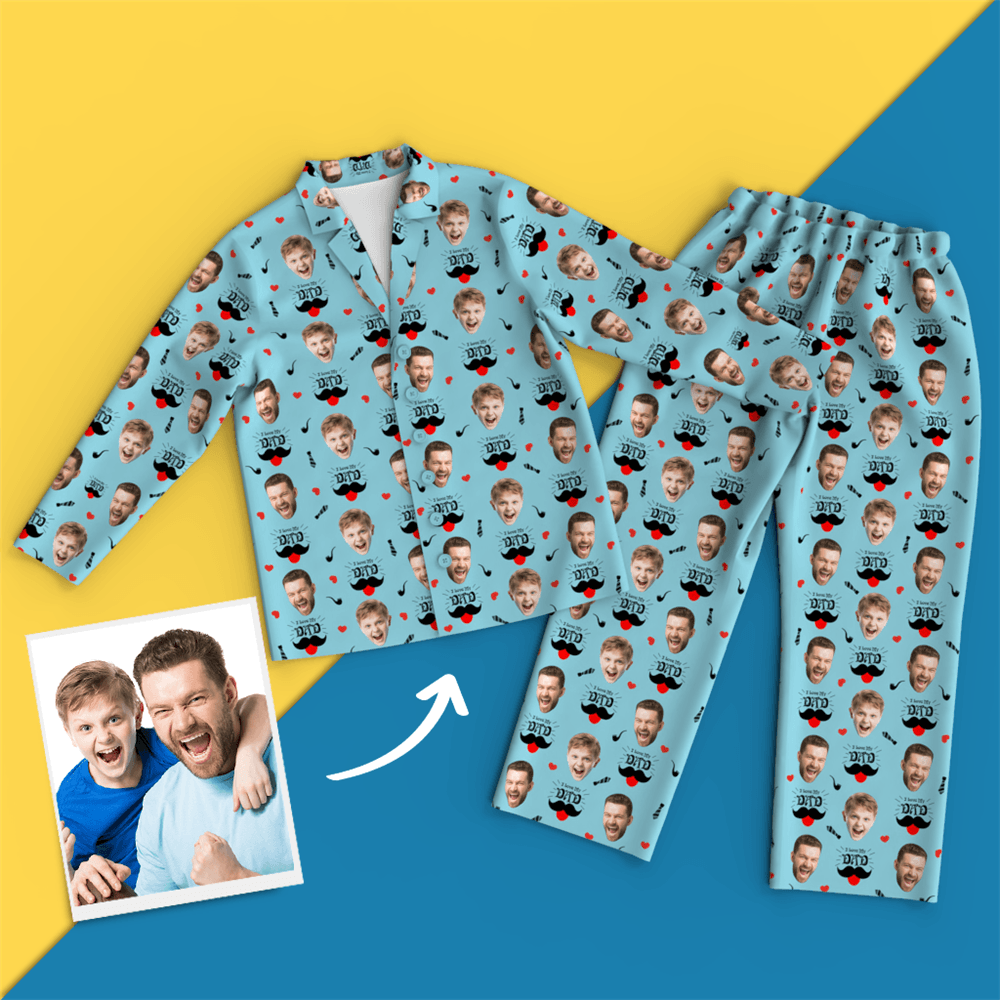 Custom Face Pajamas - Dad I Love You