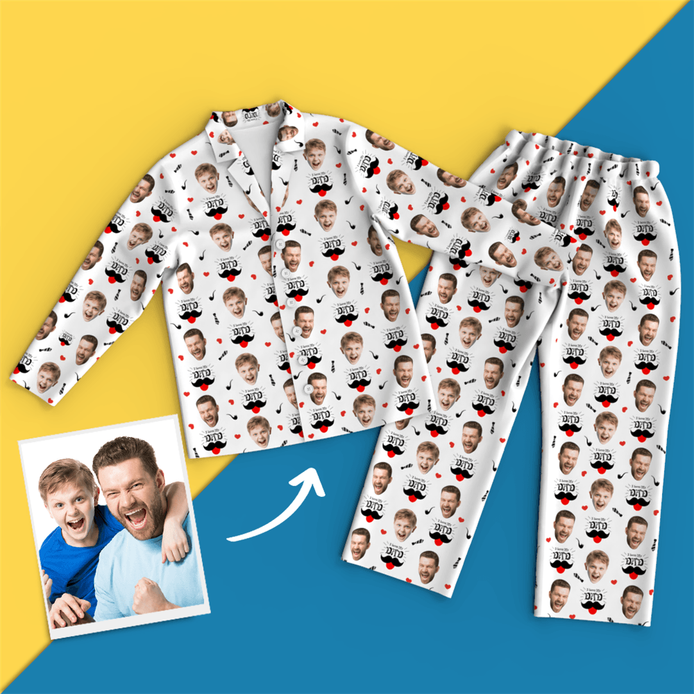 Custom Face Pajamas - Dad I Love You