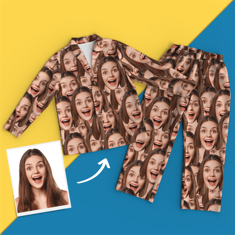 Custom Face Pajamas - Face Mash