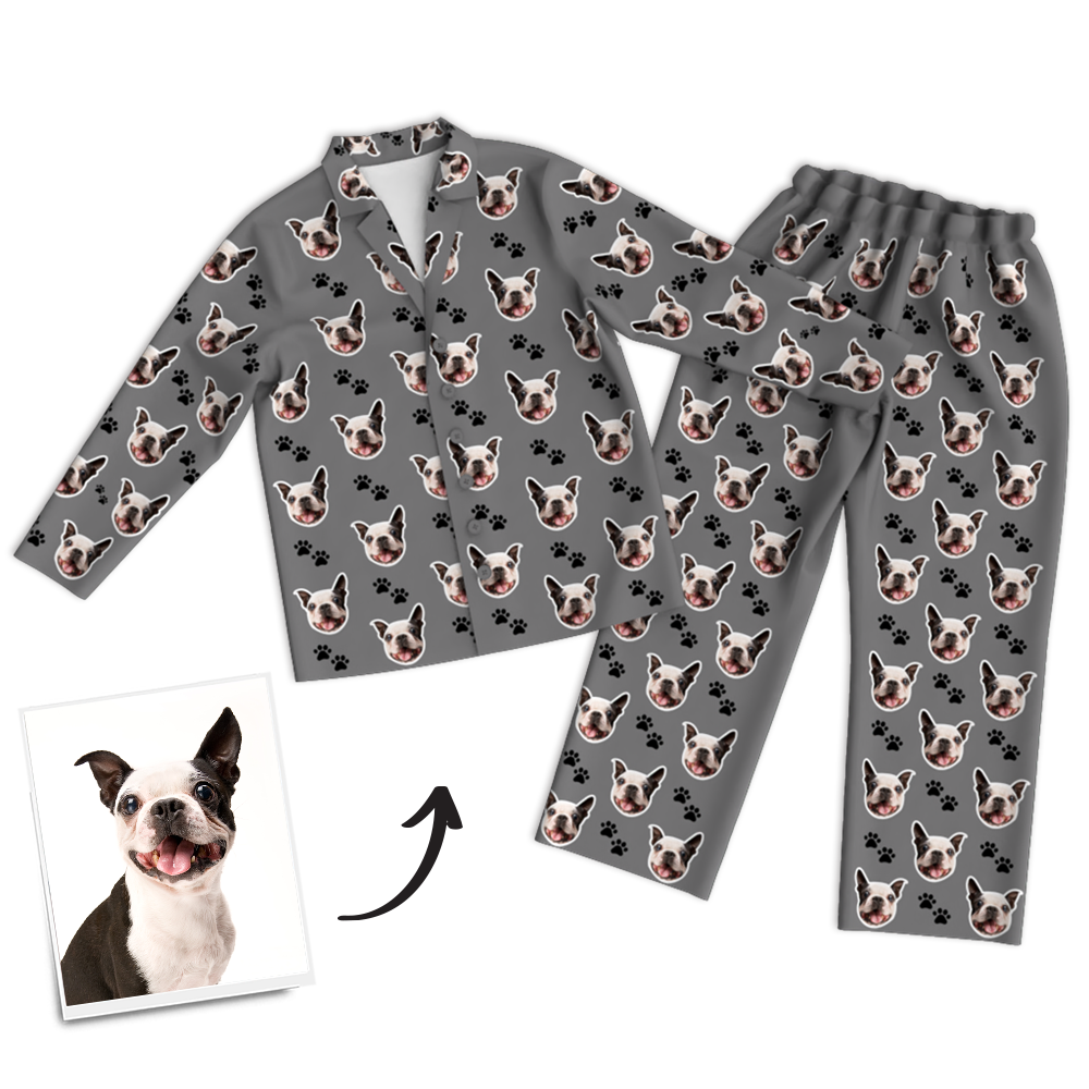 Custom Dog Photo Pajama Pants, Sleepwear, Nightwear