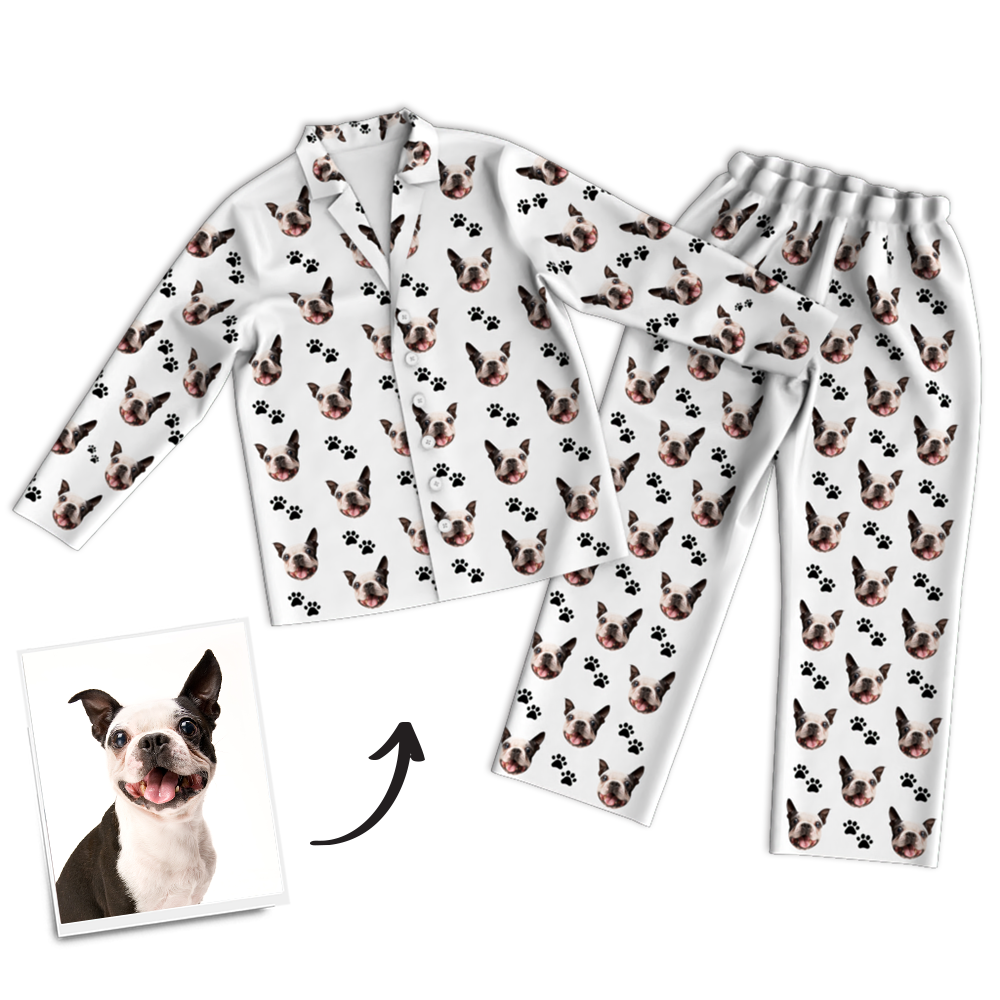 Custom Dog Photo Pajama Pants, Sleepwear, Nightwear