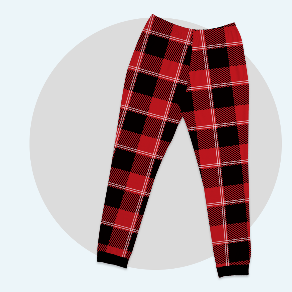 Custom Family Pajamas Classic Red Tartan Pants