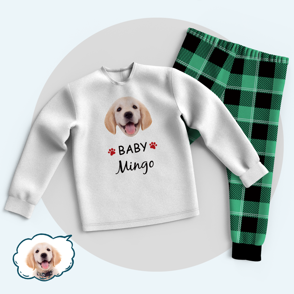 Custom Family Pajamas Suit Classic Green Tartan Pajamas