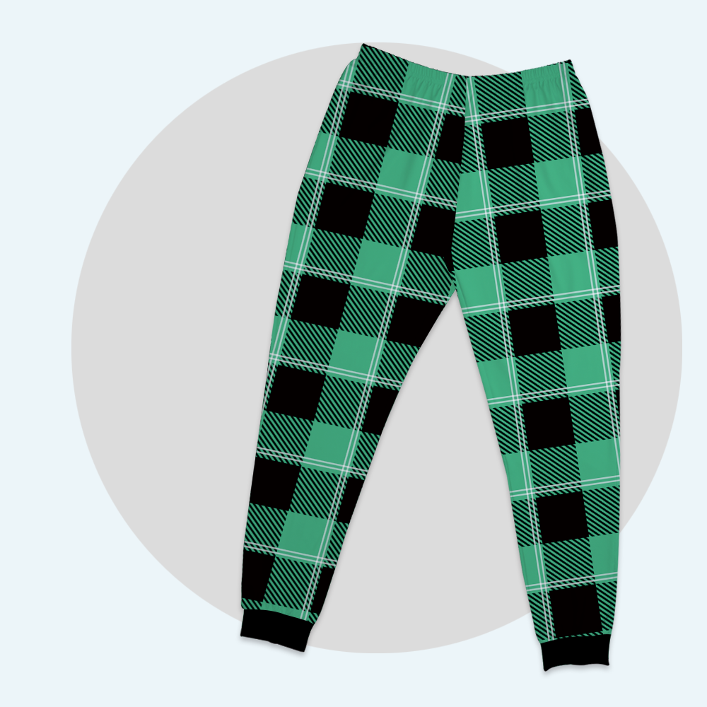 Custom Family Pajamas Classic Green Tartan Pants