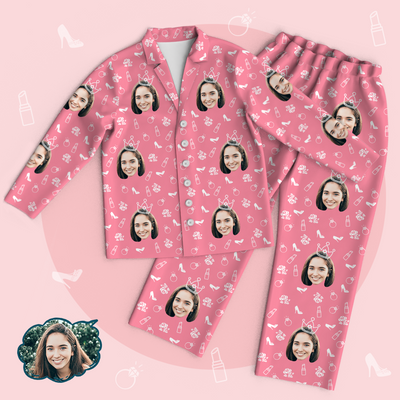 Custom Face Pajamas Set Love My Mom Personalized Mothers Day Gifts - mysiliconefoodbag