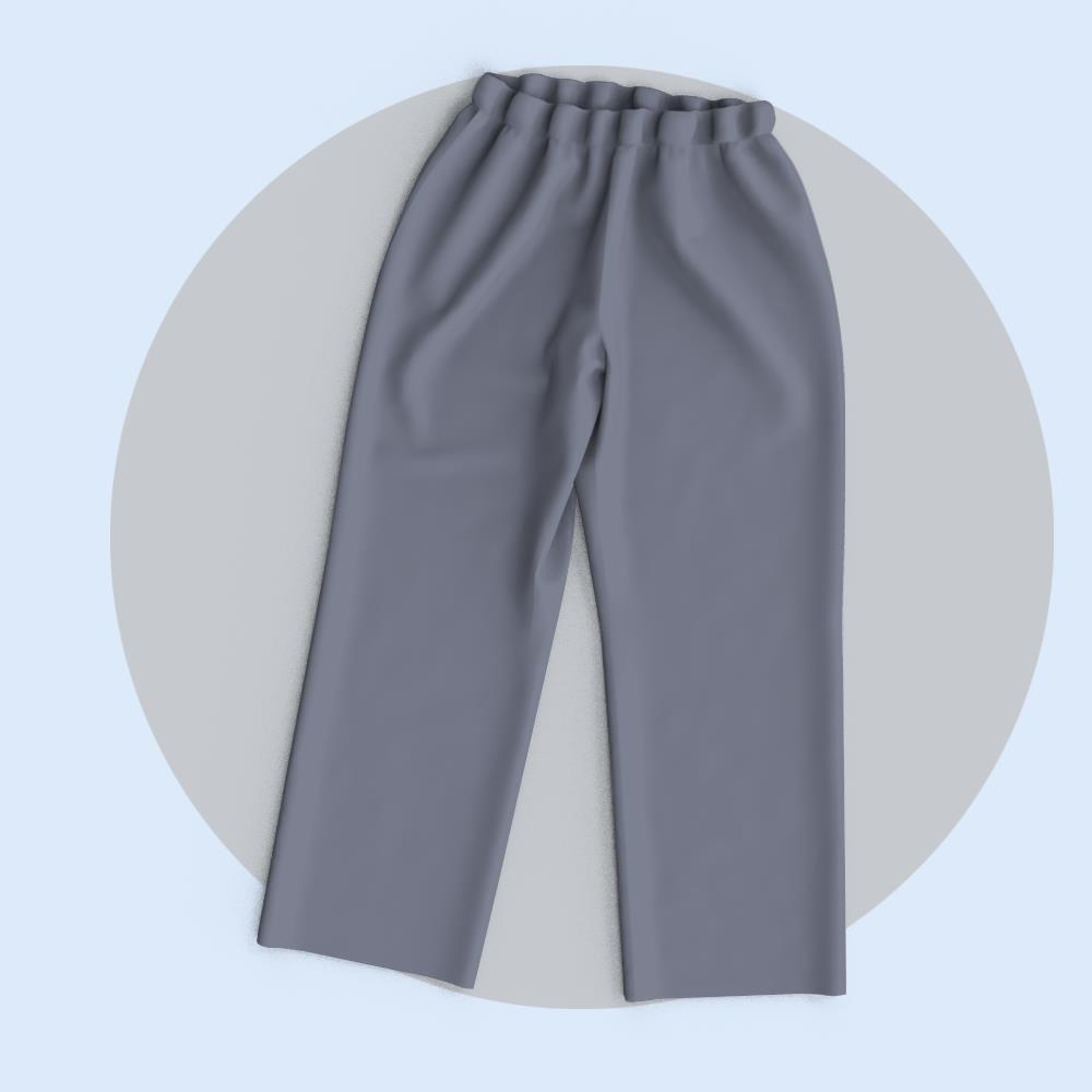 Grey Basic Unisex Pajama Pants