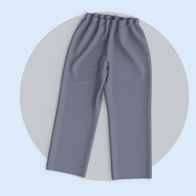 Grey Basic Unisex Pajama Pants - mysiliconefoodbag