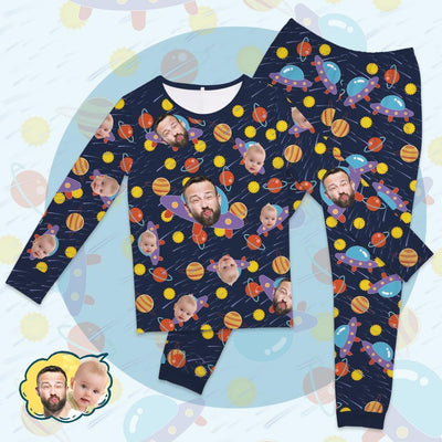 Custom Face Men's Pajamas Suit Love Star Trek Comics - mysiliconefoodbag