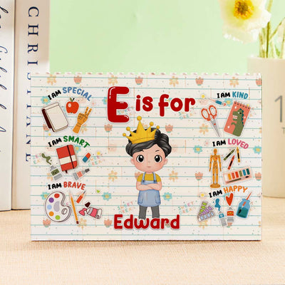 Personalized Horizontal Building Brick My Dream Job Block Birthday Gift For Kids - mysiliconefoodbag