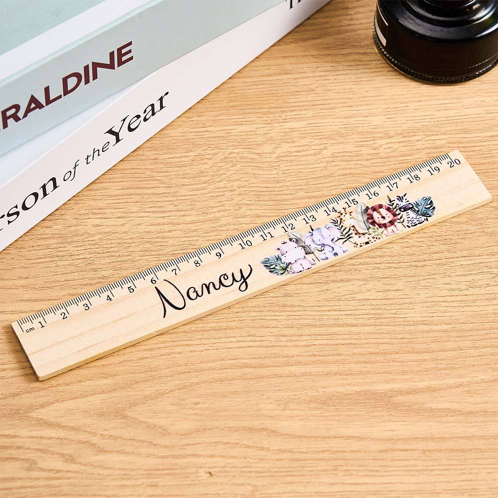 Personalized Name Ruler Custom Wooden Ruler School Enrollment Gifts Back to School Gifts for Children