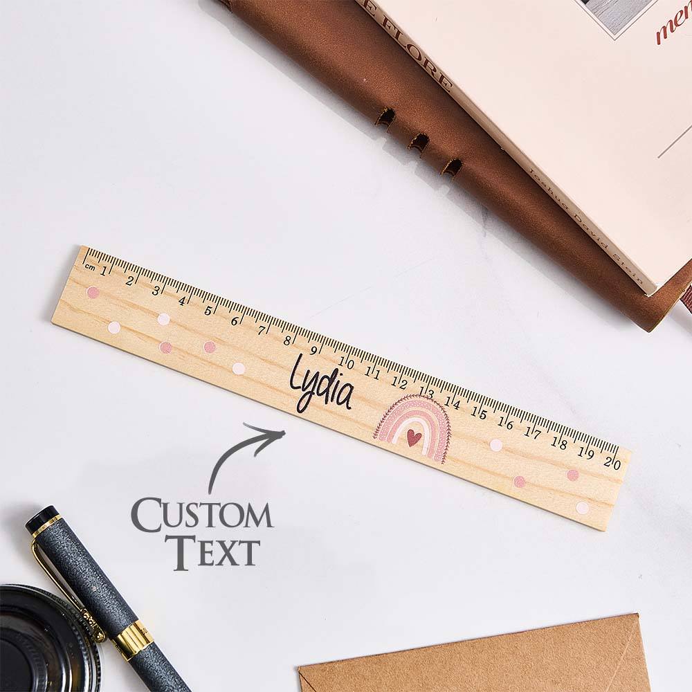 Personalized Name Ruler Custom Wooden Ruler School Enrollment Gifts Back to School Gifts for Children